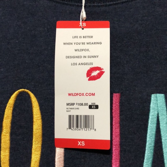 Ladies Wildfox Sweatshirt - Picture 6 of 11